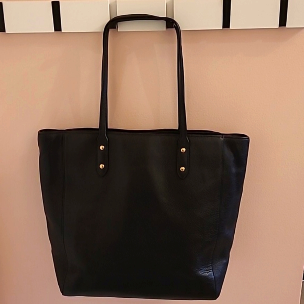 COACH black turnlock tote - Picture 2 of 9